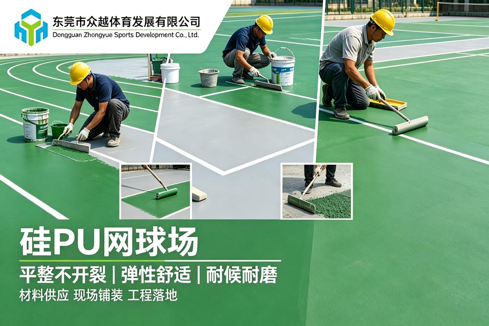 透气型塑胶跑道材料已发货至项目施工现场