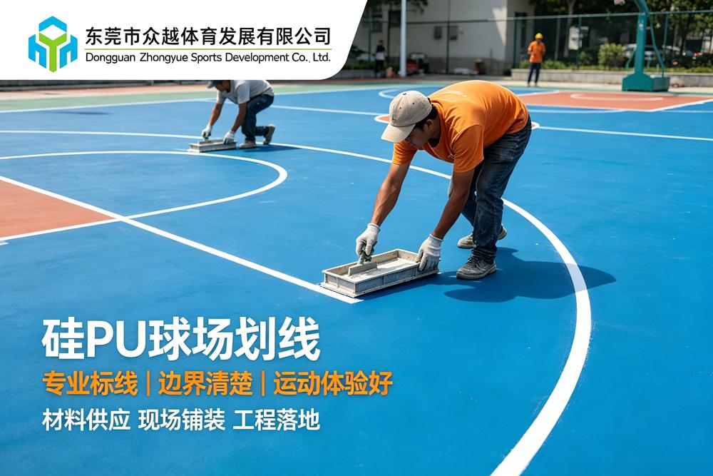 透气型塑胶跑道施工流程：13mm标准摊铺技术要点