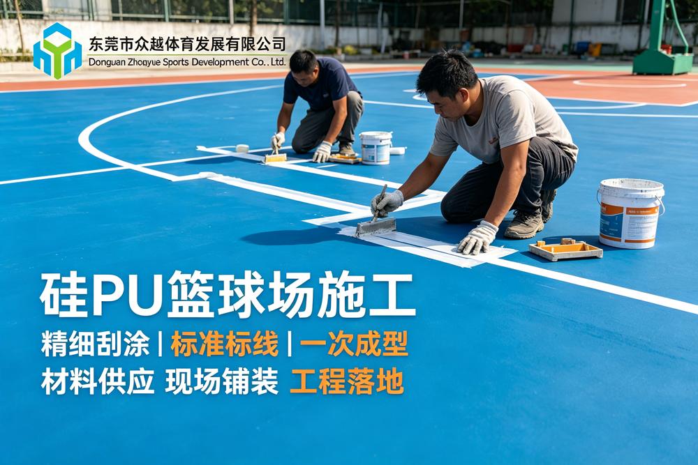 硅PU球场底涂工艺全流程：封闭底漆施工要点解析